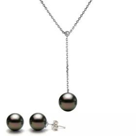 Parure en argent et perles de Tahiti Fanui- Poemana bijoux perles de Tahiti