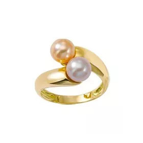Bague Amor Or jaune 18 K et perles de culture 