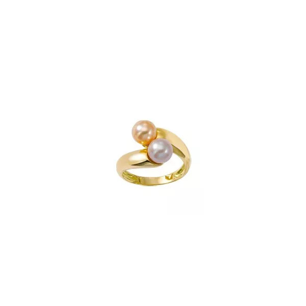 Bague Amor Or jaune 18 K et perles de culture 