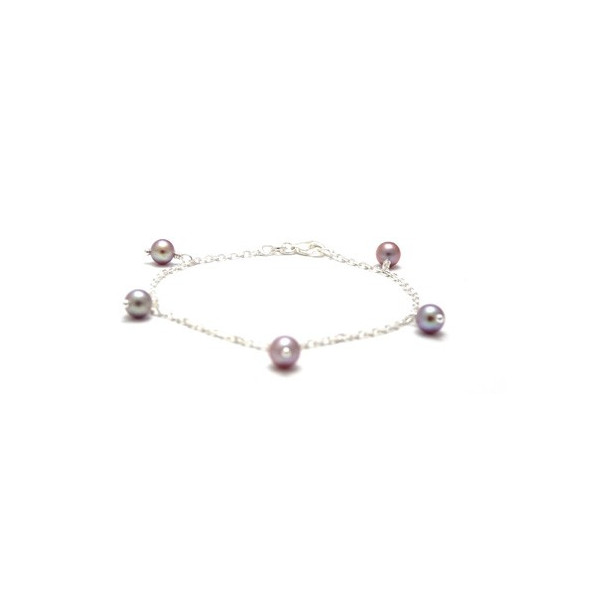 Bracelet perles de culture blanches