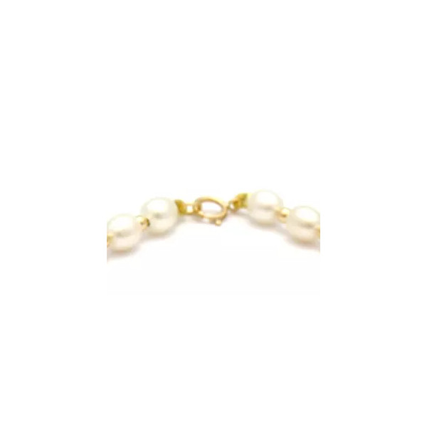 Bracelet Or 18 K perles de culture blanches