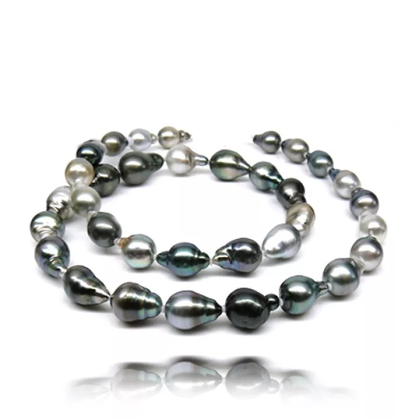 Tahitian baroque cultured pearl strand