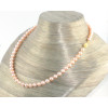 Collier perles de culture roses 7-7,5 mm