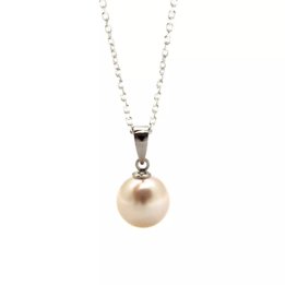 Pendentif argent et perle blanche Akoya