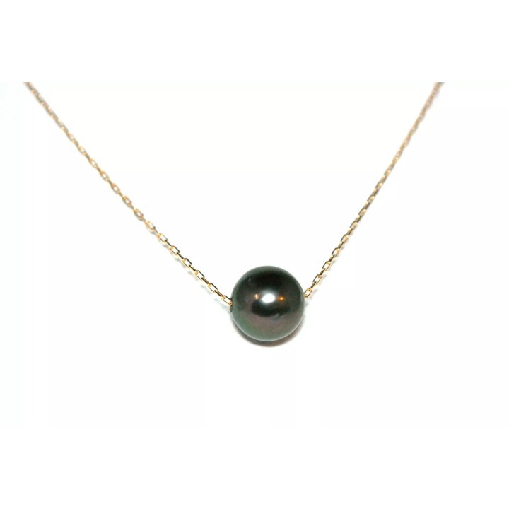 Collana Diva in oro 18 carati con perla di Tahiti tonda