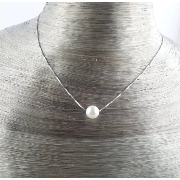 Collar Sylia con perla cultivada de agua dulce