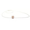 Collier perle de culture rose