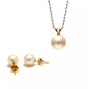 Parure en or 18K et perles eau douce Sabia - Poemana