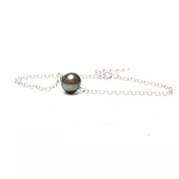 Armband Joy aus Silber mit runder Tahiti-Perle