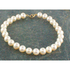 Aurore white cultured pearl bracelet