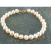 Bracelet en perles de culture blanches