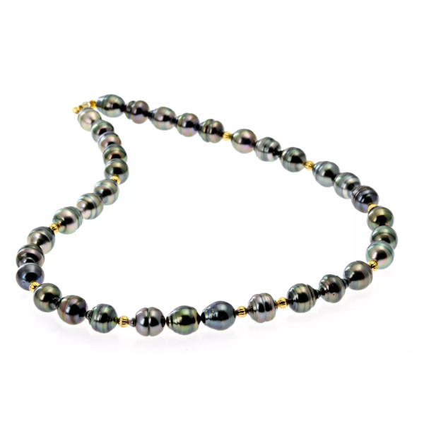 Elea circled Tahitian pearl necklace