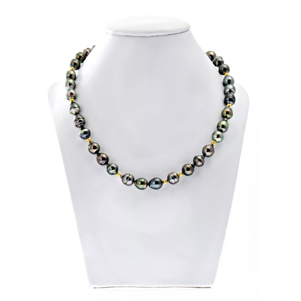 Elea circled Tahitian pearl necklace