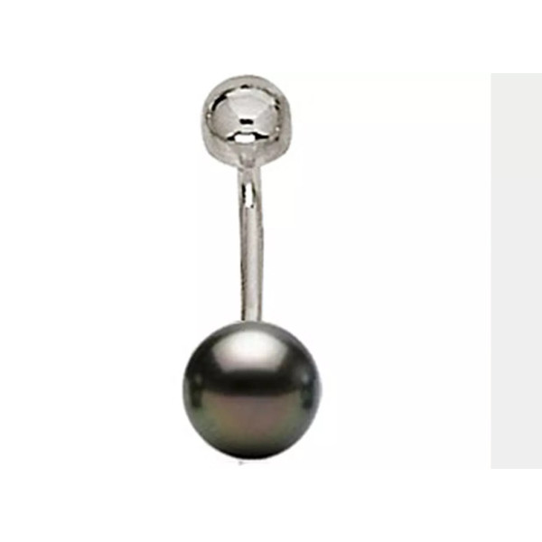 Tahitian pearl gold piercing