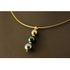 Marquisien style gold and pearl pendant