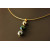 Pendentif Marquisien en or et perle de Tahiti