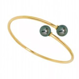 Pulsera Elena Toi et Moi de oro con perlas de Tahití redondas