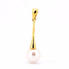 Pendentif Mabel or 18K perle Akoya