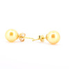 Akoya pearl gold stud earrings