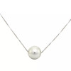 Sylia white cultured pearl silver necklace