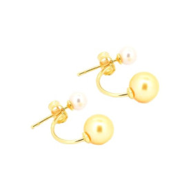 Boucles d'oreilles Asa en or 18k et perles Akoya