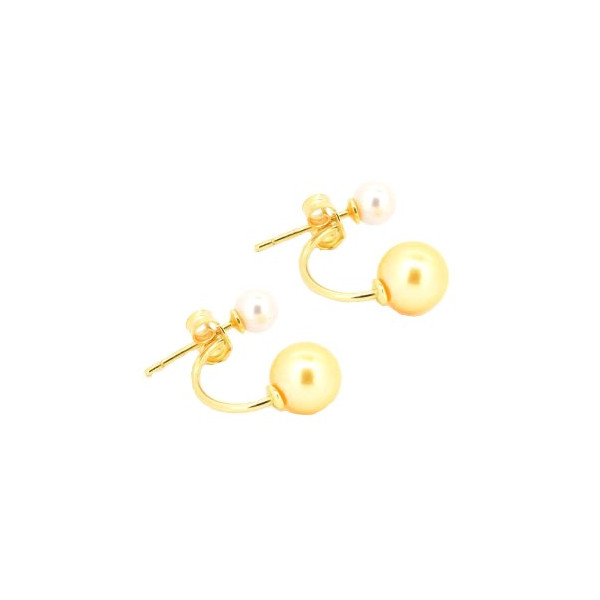 Boucles d'oreilles Asa en or 18k et perles Akoya