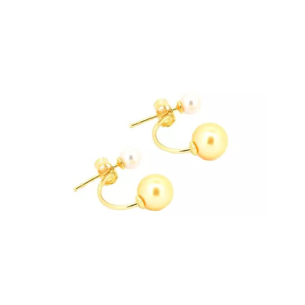 Boucles d'oreilles Asa en or 18k et perles Akoya