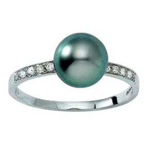 Bague Mahina or gris perle de Tahiti