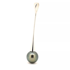 Pendentif Chimène or gris 750 perle de Tahiti