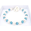  Darling freshwater pearls and  Svarowski stones bracelet
