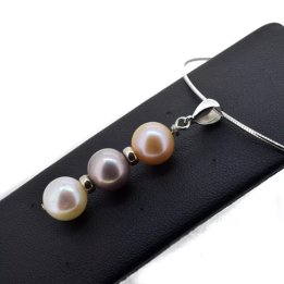 Ciondolo Trilogy con perle coltivate