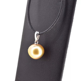 Soleil Australe white gold pendant with an Australian pearl - Poemana