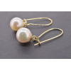 18k gold and Akoya pearl earrings