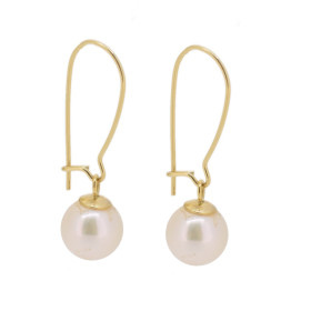 Tokyo 18k gold and Akoya pearl earrings