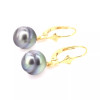 Tania gold earrings with Tahitian pearls