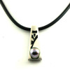 Tahuiti steel and Tahitian pearl necklace