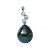 Lorene Tahitian pearl gold pendant