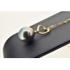  Passion 18K gold pendant with Tahitian pearl