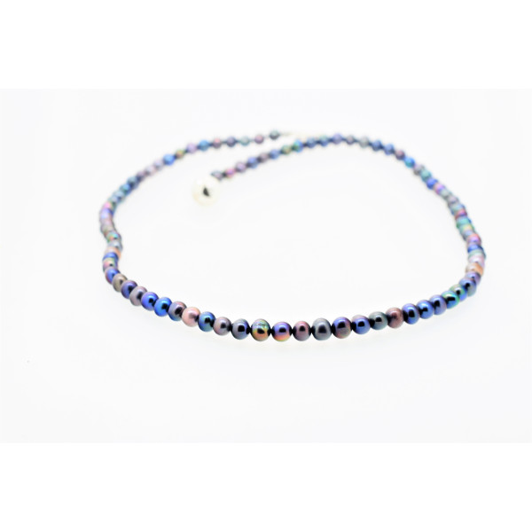 Elea blue freshwater cultured pearl necklace