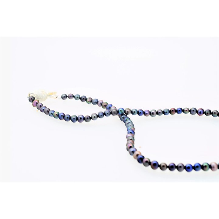Collar Elea de perlas cultivadas azules