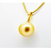 Borealis gold and diamond Australian pearl pendant