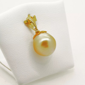 Pendentif  3 Ors 18k perle d'Australie  