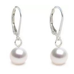 Rose May 18K Gold earrings with cultured pearls