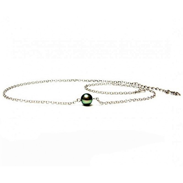 Moorea Tahitian pearl silver necklace