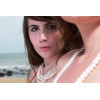 Ava long cultured pearl necklace