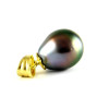 18K yellow gold pendant with a Tahitian pearl