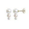 Sirene or 18 carats earrings with freshwater pearls