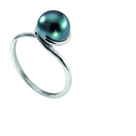 Rosana Tahitian pearl silver ring