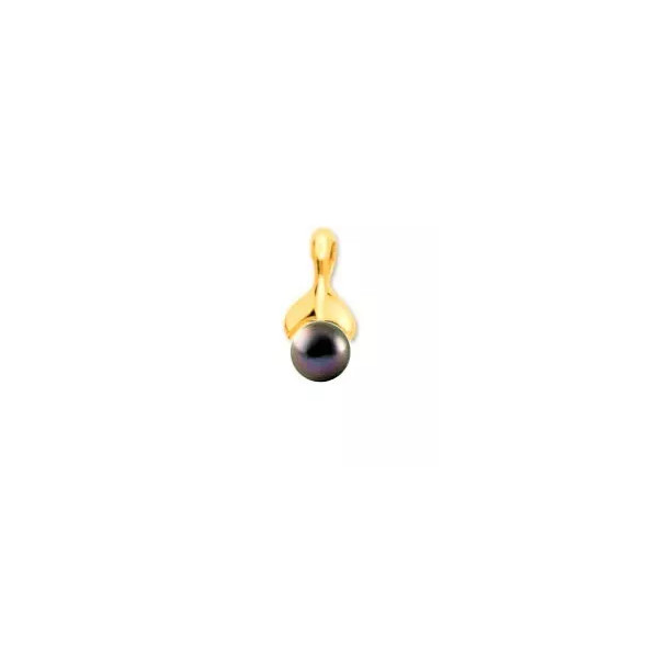 Ocean Tahitian pearl gold pendant