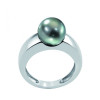Forever silver and Tahitian pearl ring